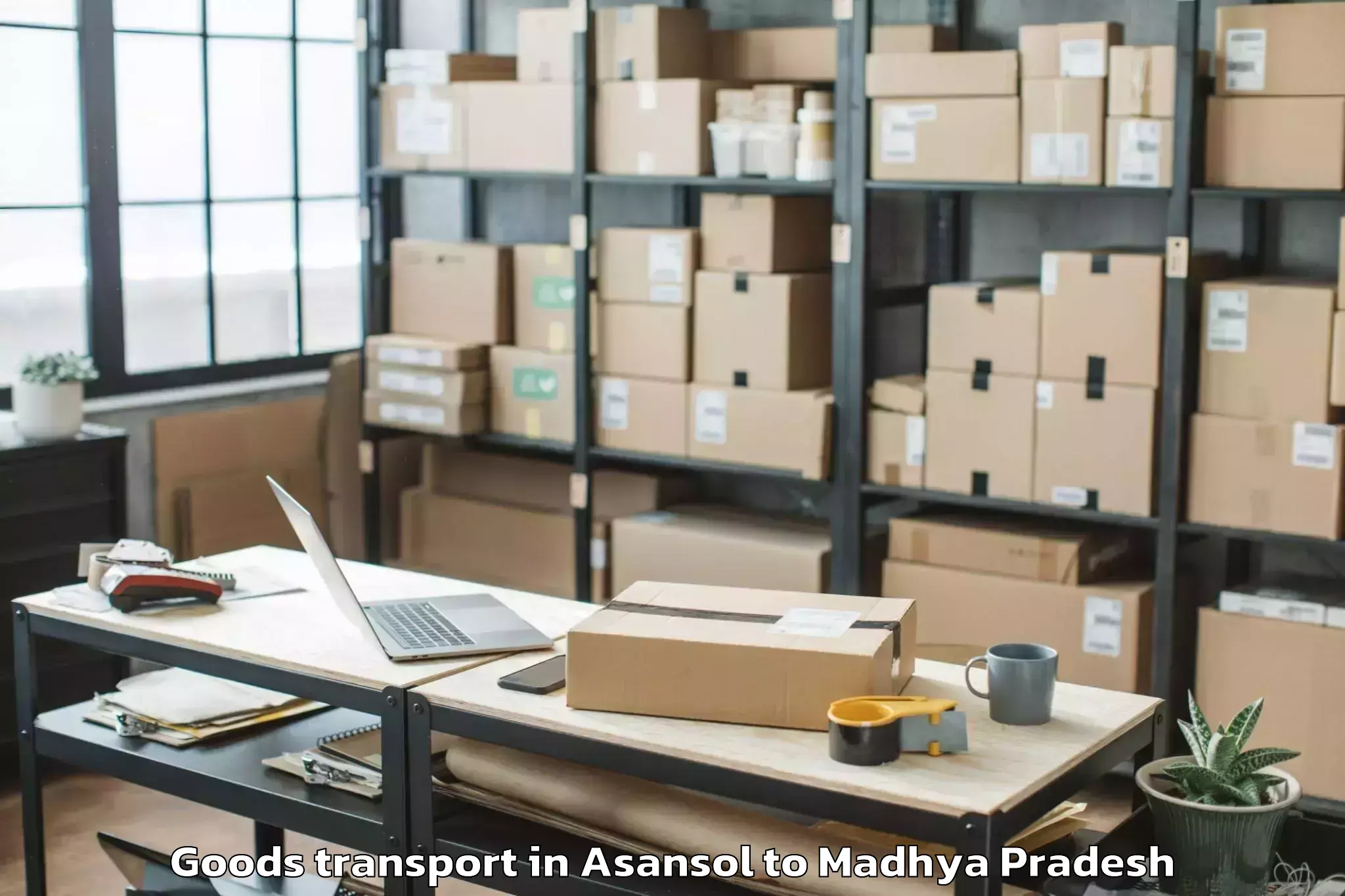 Leading Asansol to Khajuraho Group Of Monuments Goods Transport Provider